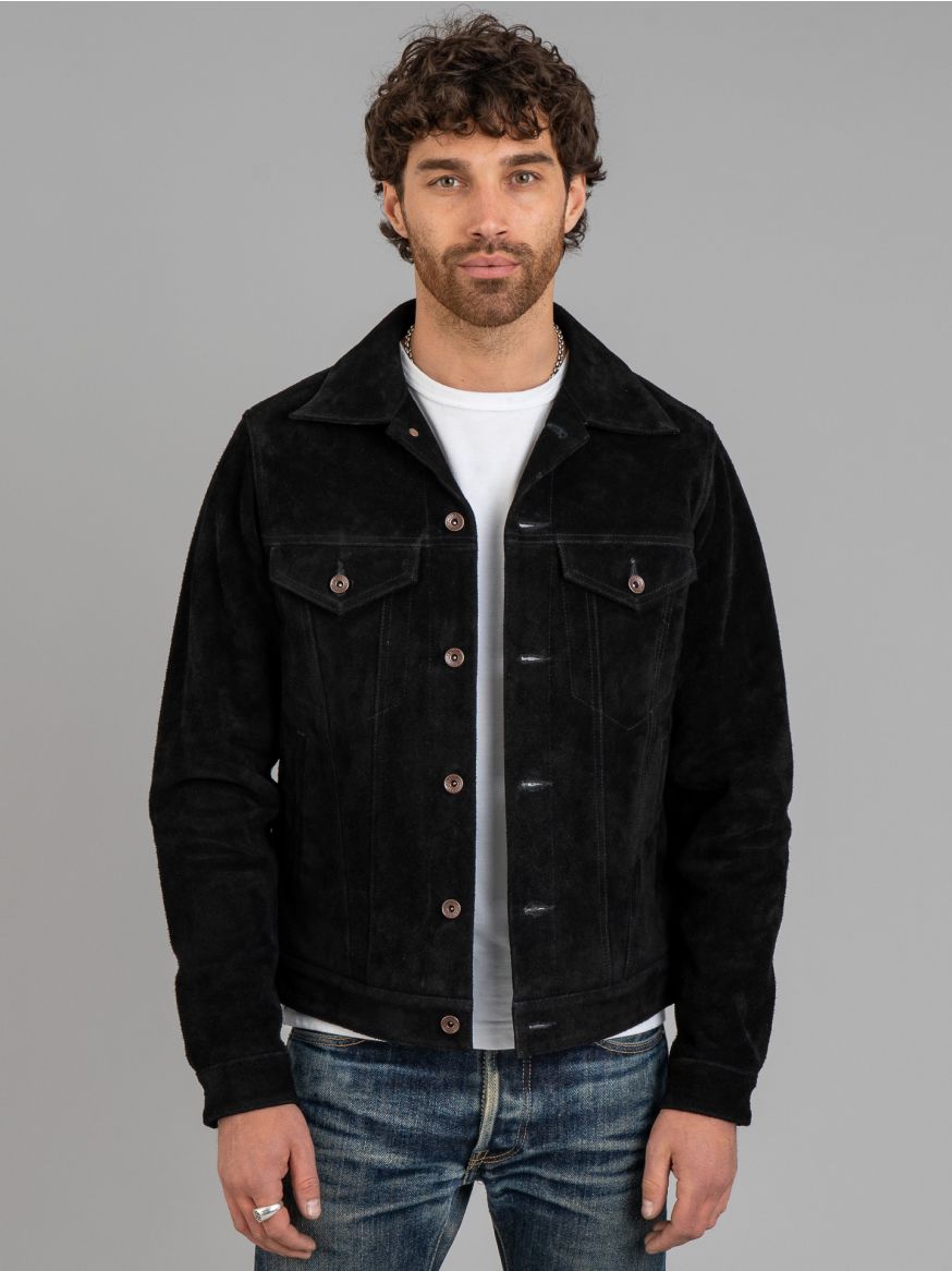 Iron Heart Split Steer Modified Type III Jacket - Black