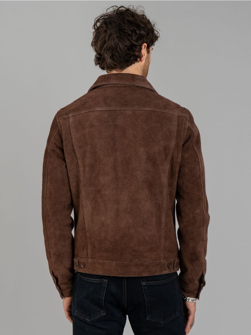 Iron Heart Split Steer Modified Type III Jacket - Brown