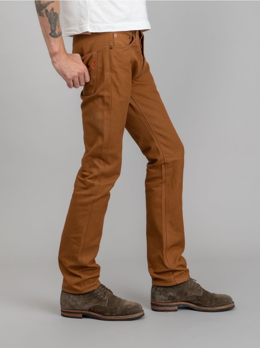 Iron Heart IH-777D 17oz Duck Jeans - Brown - Slim Tapered