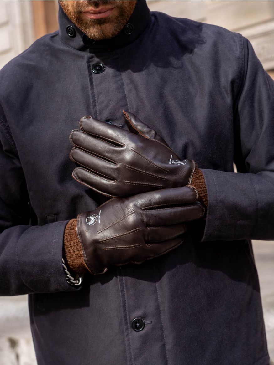 The Real McCoy’s Type A-10 “Flying Winter” Gloves - Seal Brown		