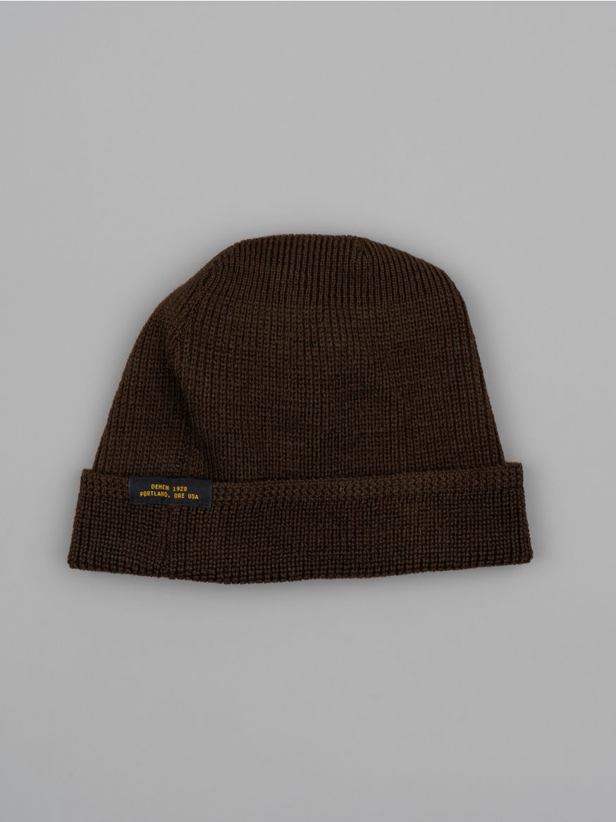 Dehen Wool Knit Watch Cap - Brown