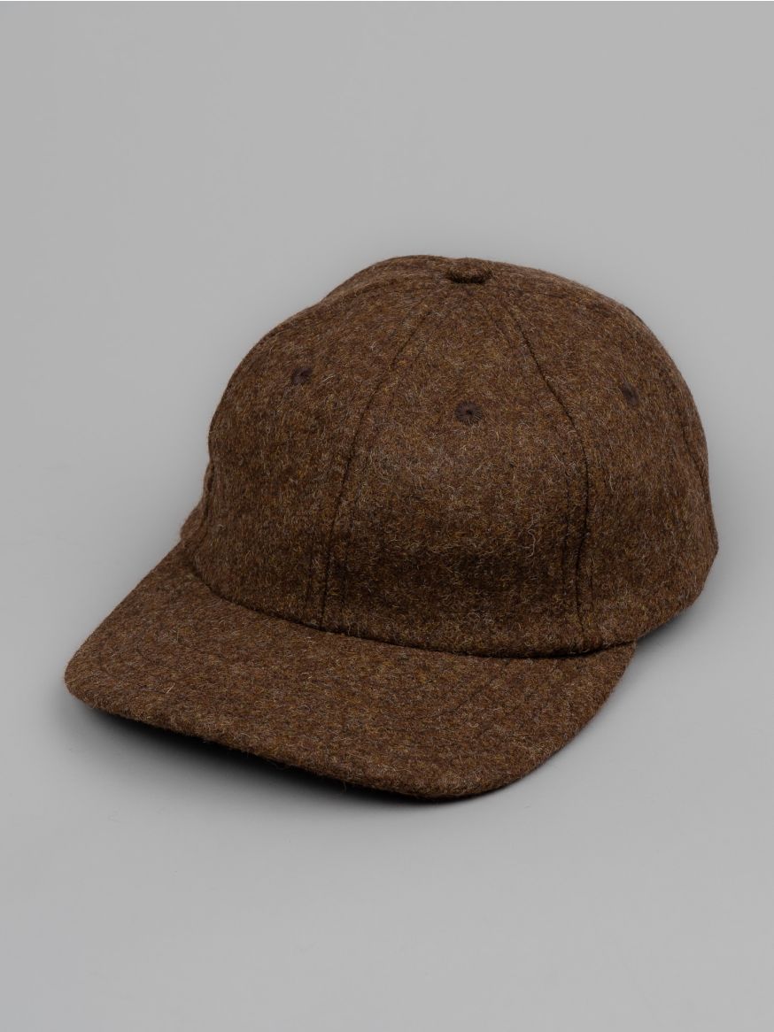 Dehen Wool Baseball Hat - Medium Brown