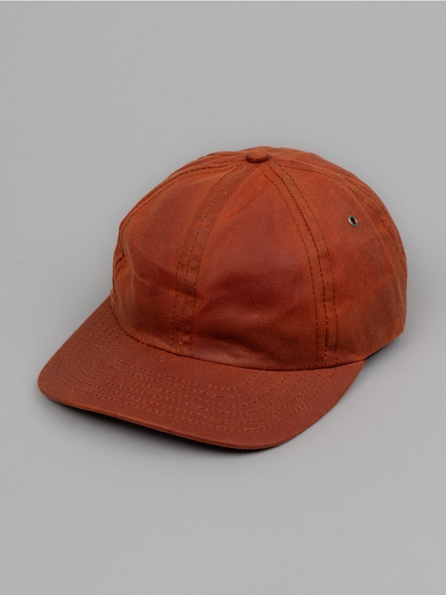 Dehen Waxed Baseball Hat - Brick Red