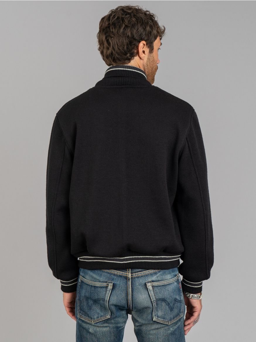 Dehen Knit Club Jacket - Black/Dark Charcoal