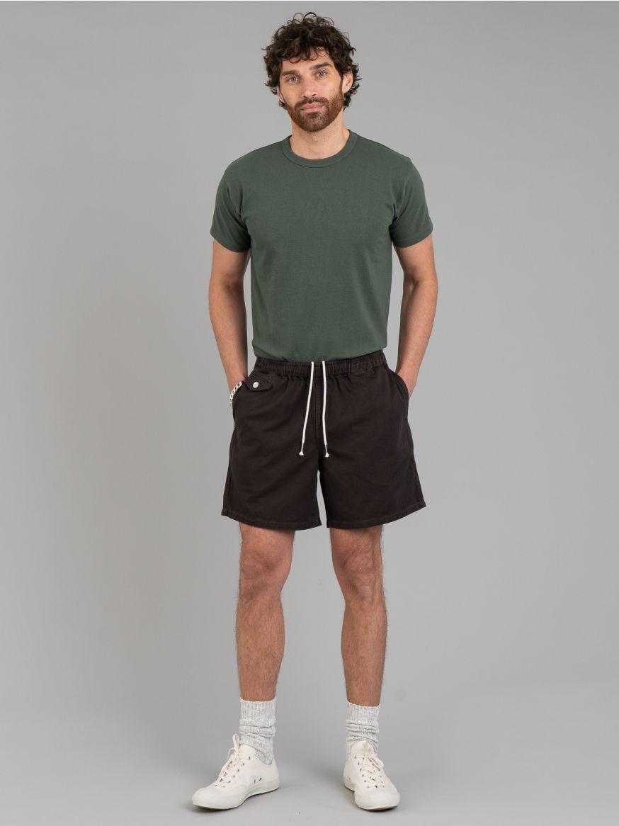 The Real McCoy’s Over Dyed Drill Swim Shorts - Black