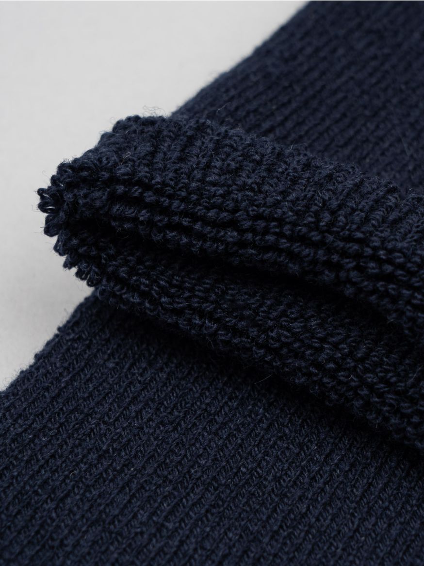 Decka-Showatabé Washable Wool Pile Socks - Navy