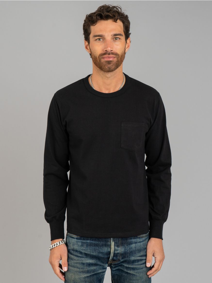 The Real McCoy’s Long Sleeve Pocket Tee - Black