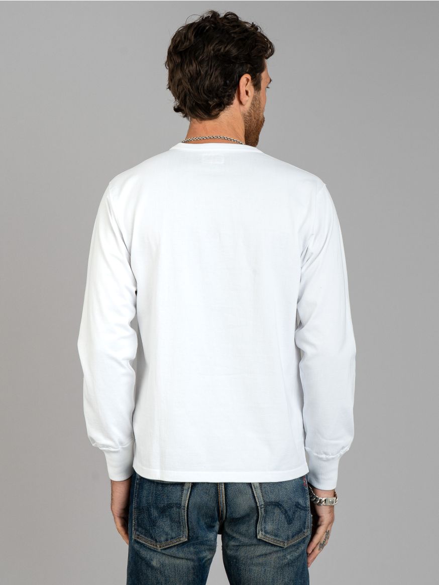 The Real McCoy’s Long Sleeve Pocket Tee - White