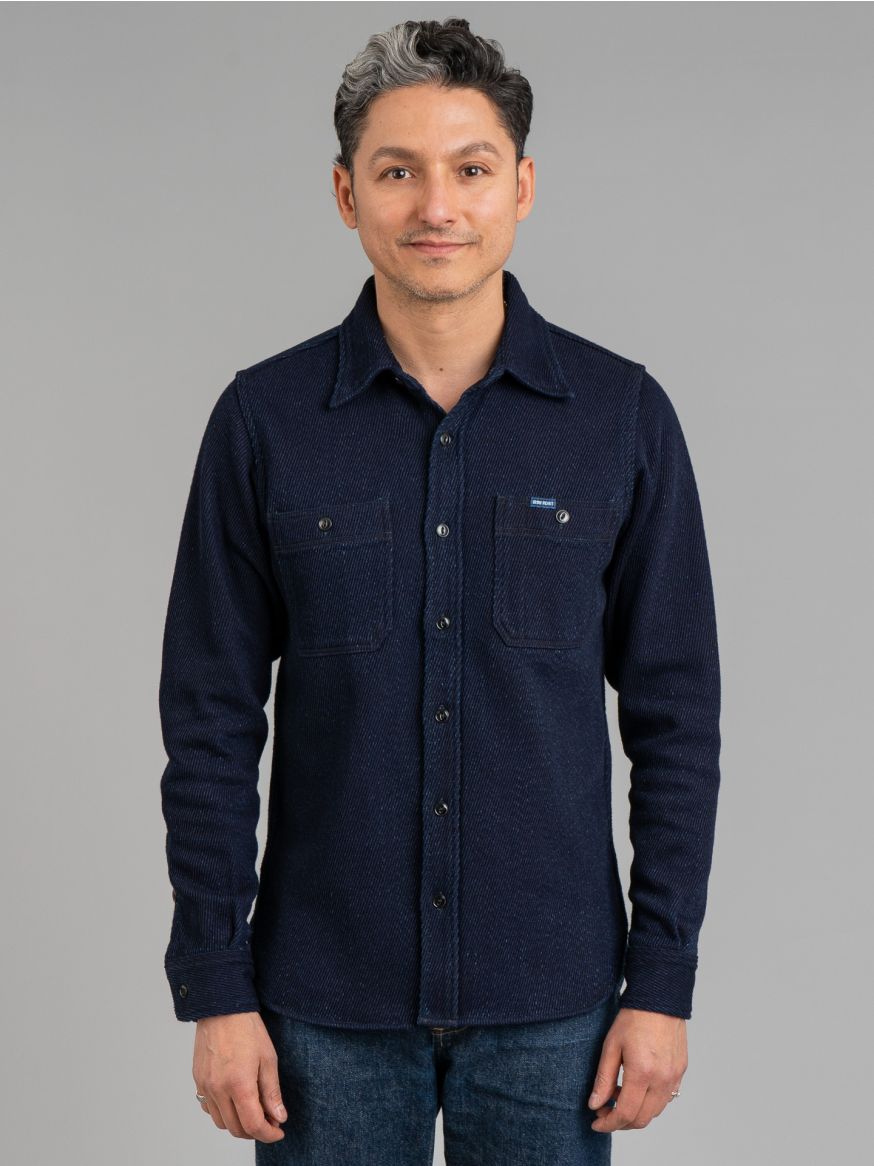 Iron Heart IHSH-288-IND 14oz Kersey Work Shirt - Indigo