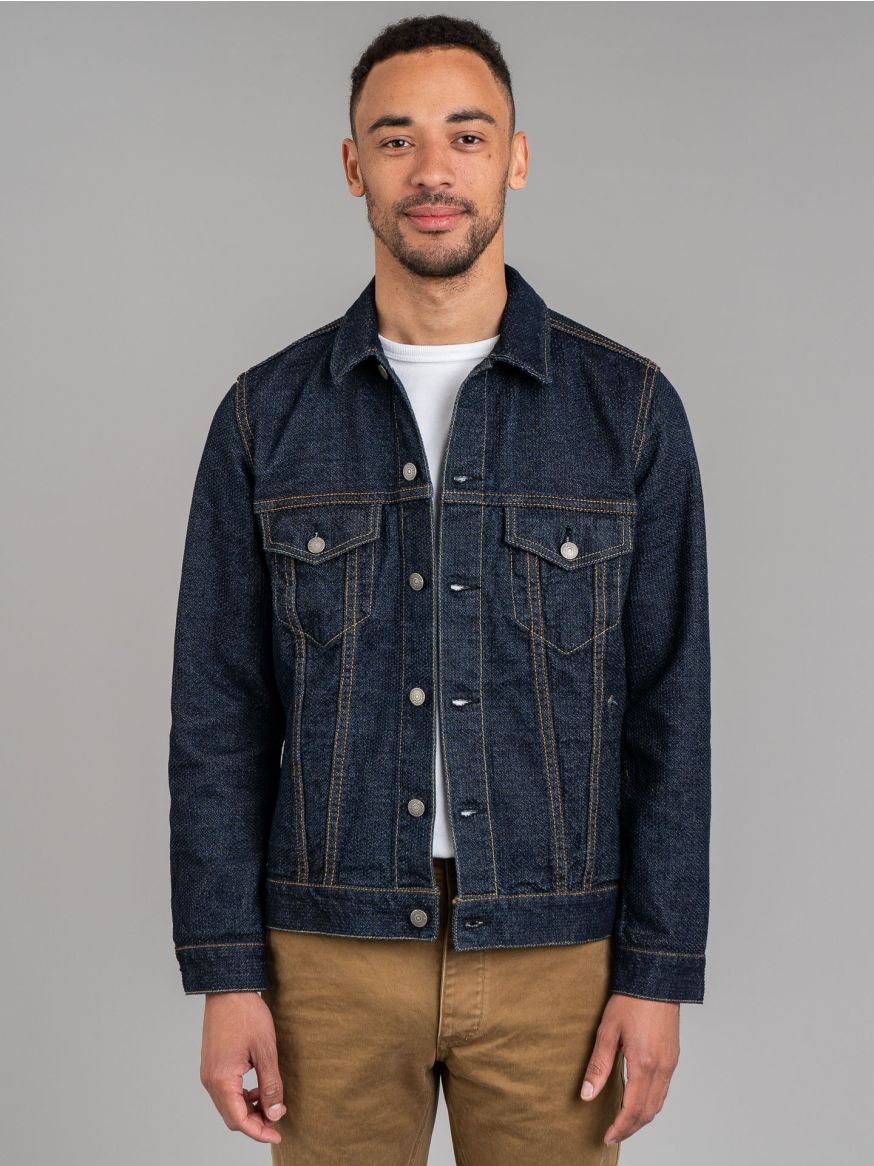 Pure Blue Japan Type III Sashiko Jacket - Double Indigo