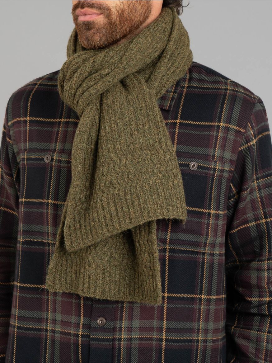 3sixteen Alpaca Rib Scarf - Forest