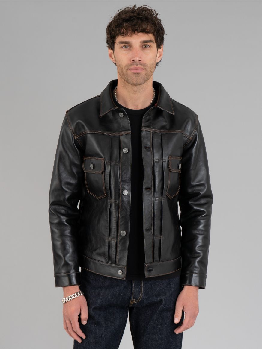 The Flat Head Horsehide '50s Type II Jacket - Black