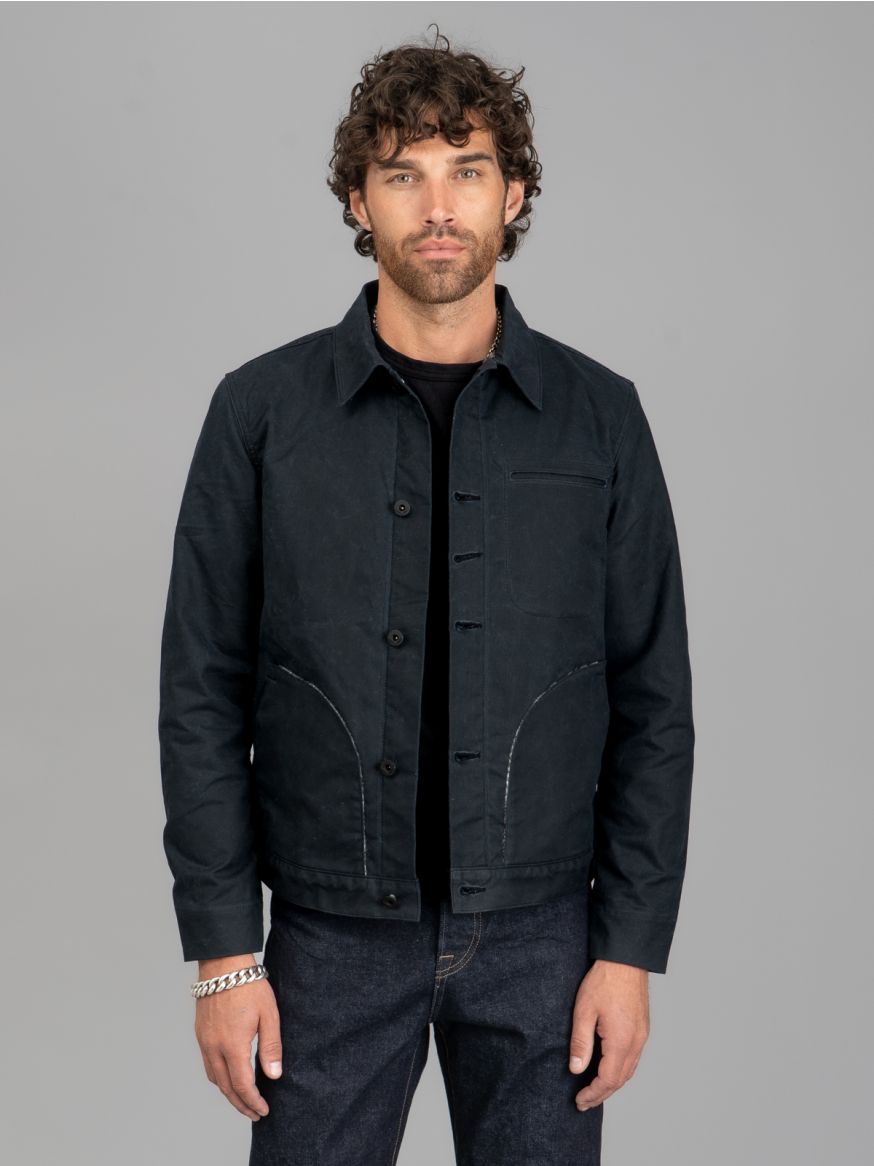 Rogue Territory x R&H Wool Lined Waxed Canvas Supply Jacket - Black Ridgeline