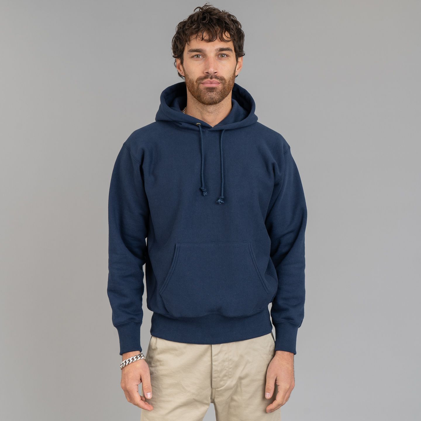 Heavyweight Hooded Sweatshirt Navy - The Real McCoy's | R&H
