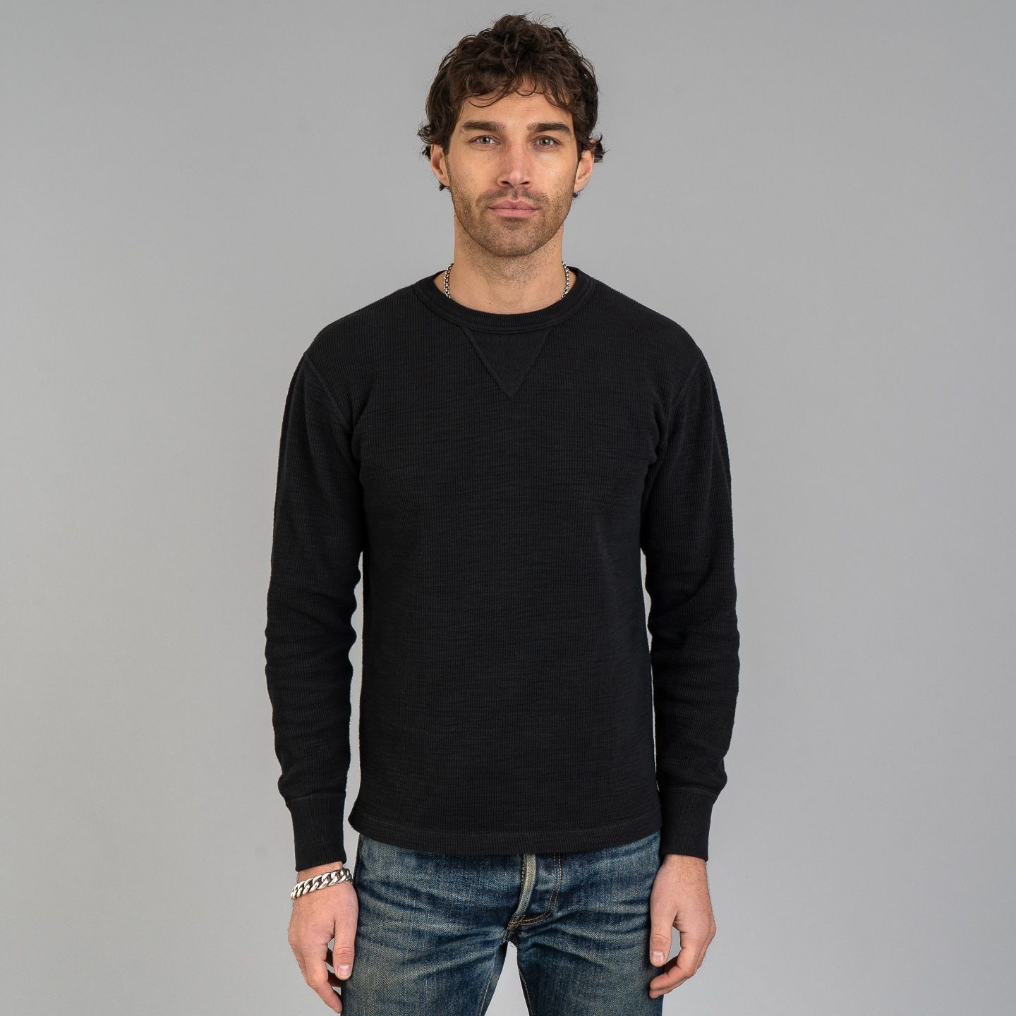 Jent Louis Rib Long Sleeve Tee ブラック　mサイズ 中古・古着通販】jent louis (ジェントルイス) Rib Long Sleeve