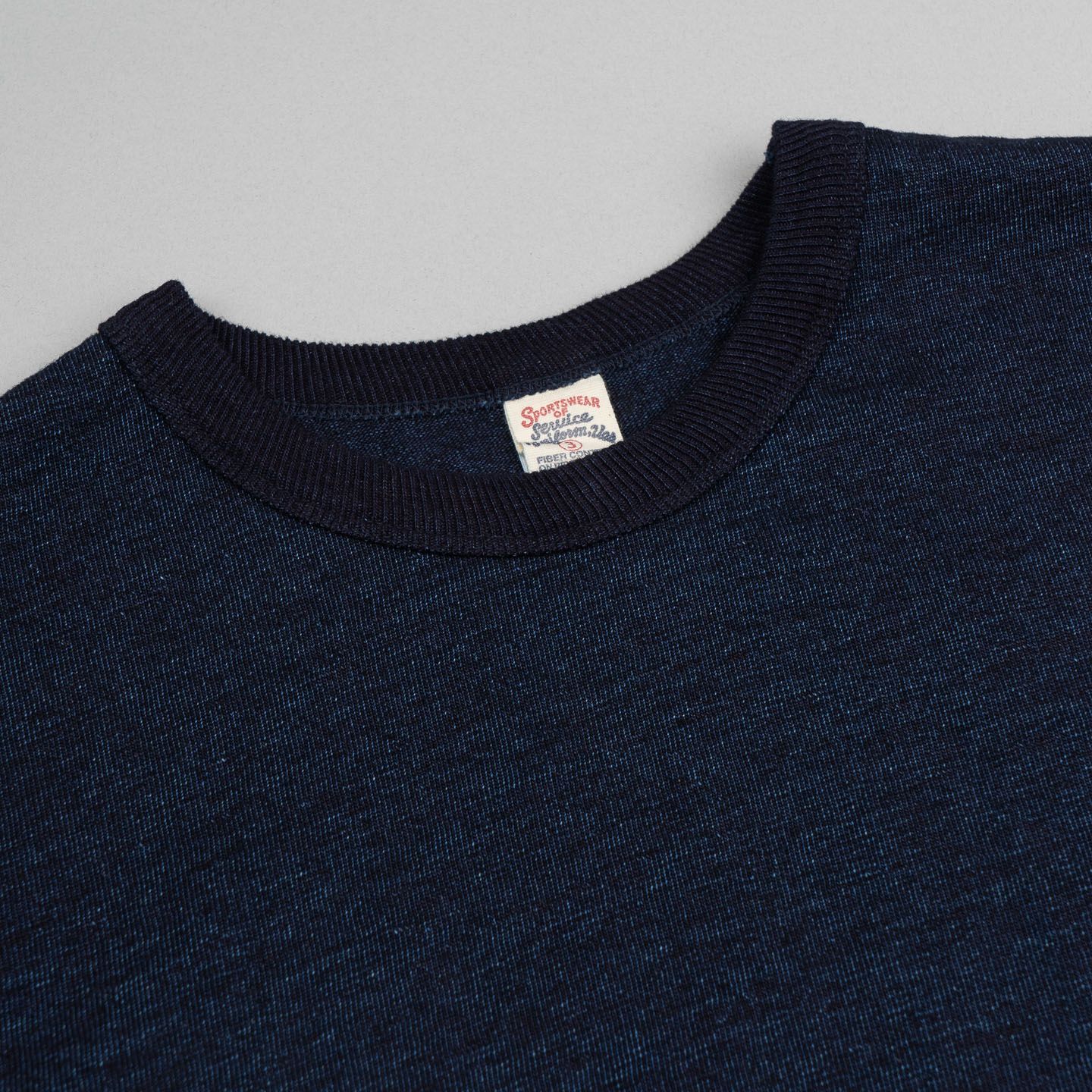 No.7 Yarn-Dyed T-Shirt Indigo - UES | R&H