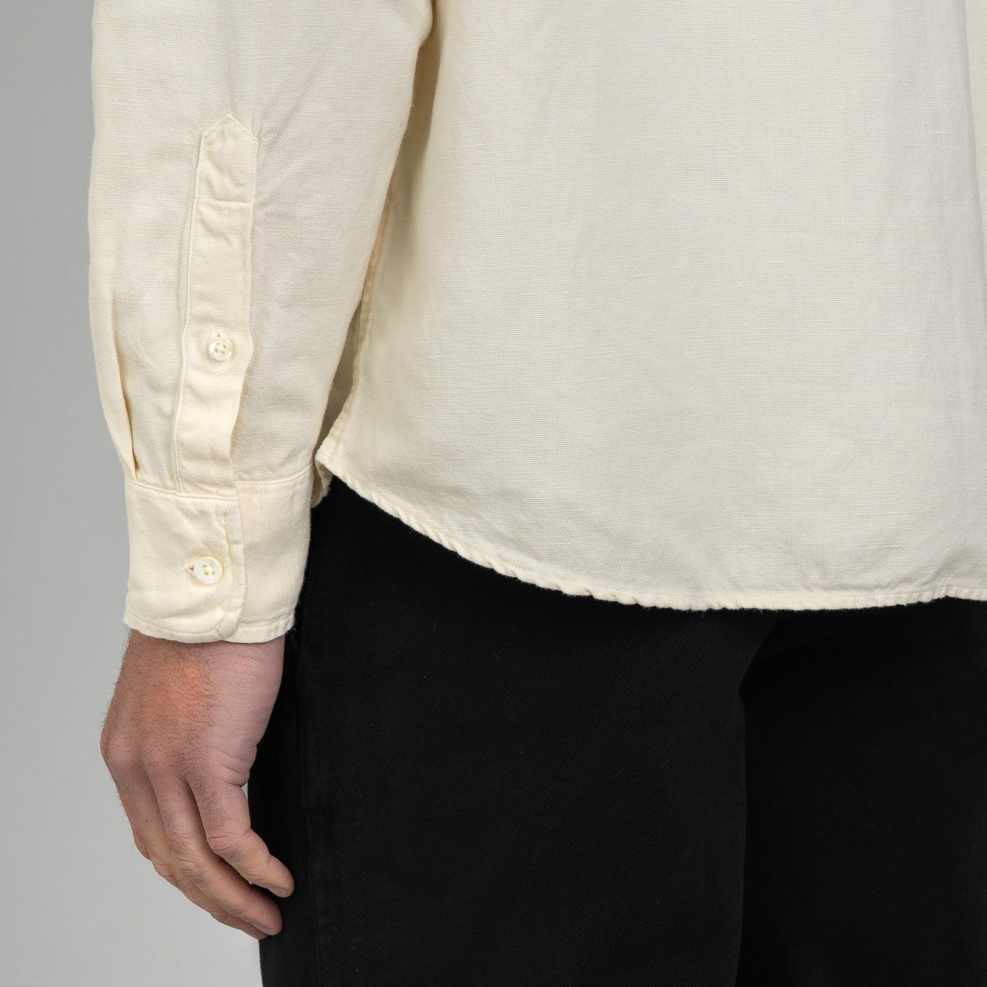 3sixteen Big Oxford Shirt - Hemp Ecru