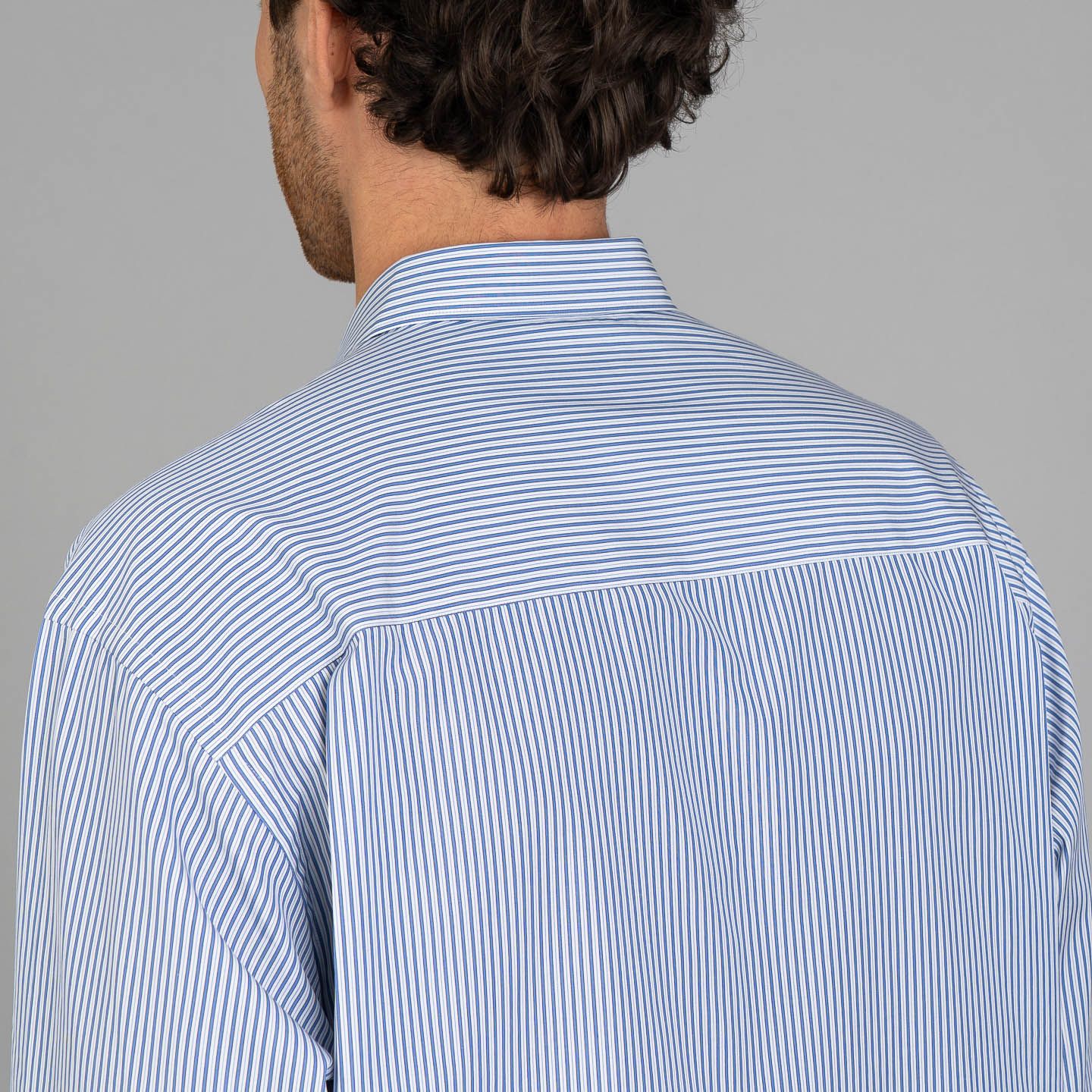 Comme des Garçons Homme Striped Cotton Oxford Shirt - Navy