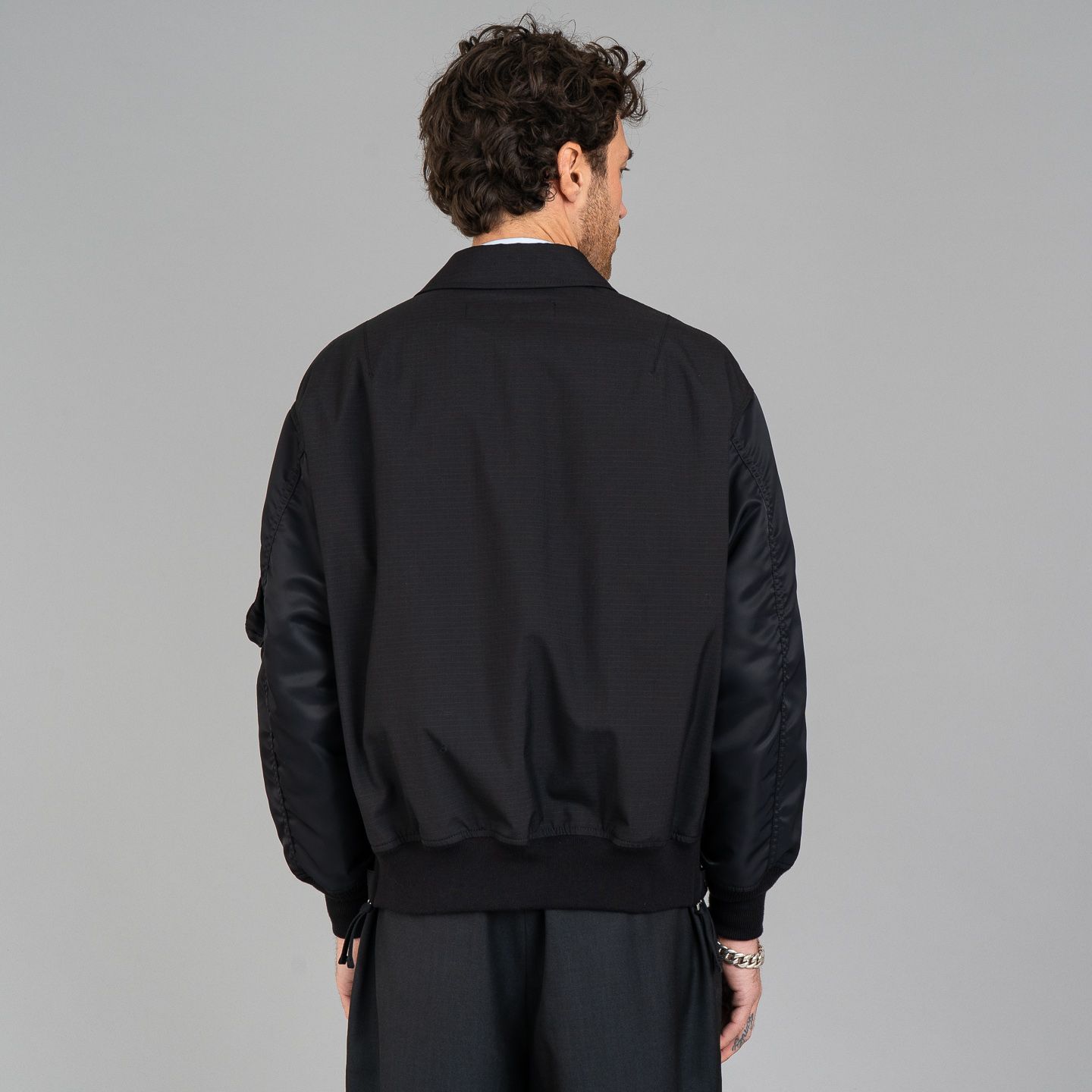 Comme des Garçons Homme Ripstop Bomber Jacket - Black Comme des Garçons Homme Ripstop Bomber Jacket - Black