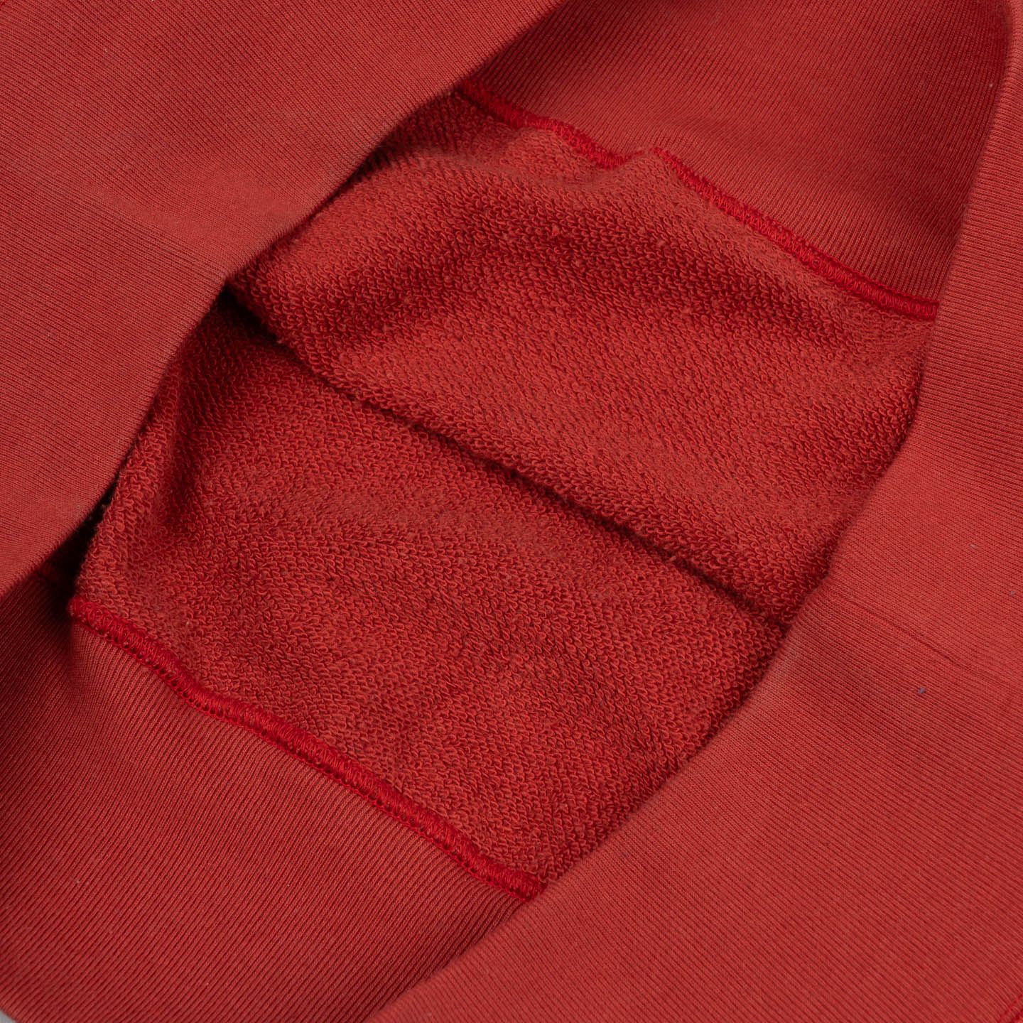 スマイリー The Real McCoy's 9oz Loopwheeled S/S Sweatshirt - Cherry