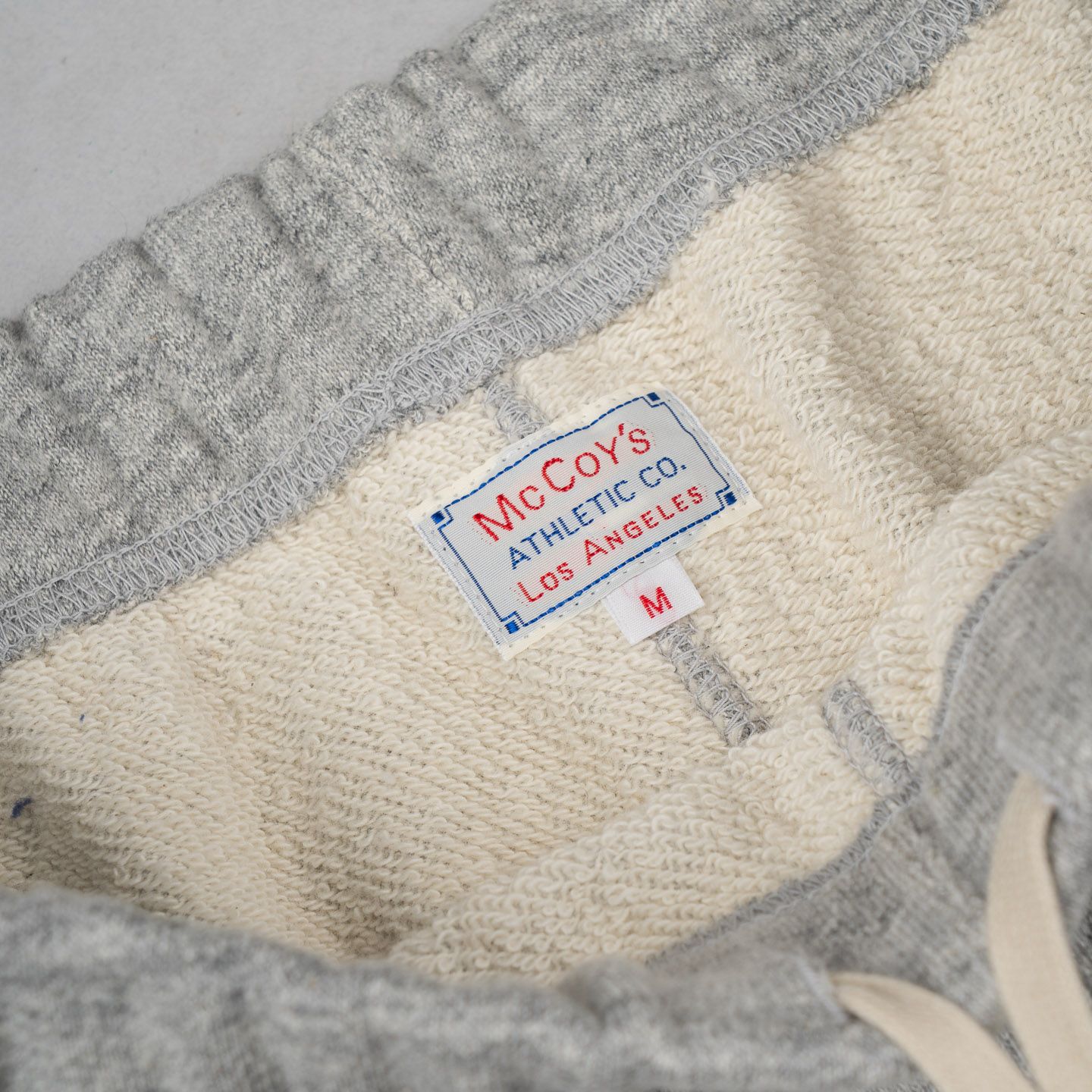 The Real McCoy's 9oz Loopwheeled Sweat Shorts - Grey The Real McCoy's 9oz Loopwheeled Sweat Shorts - Grey