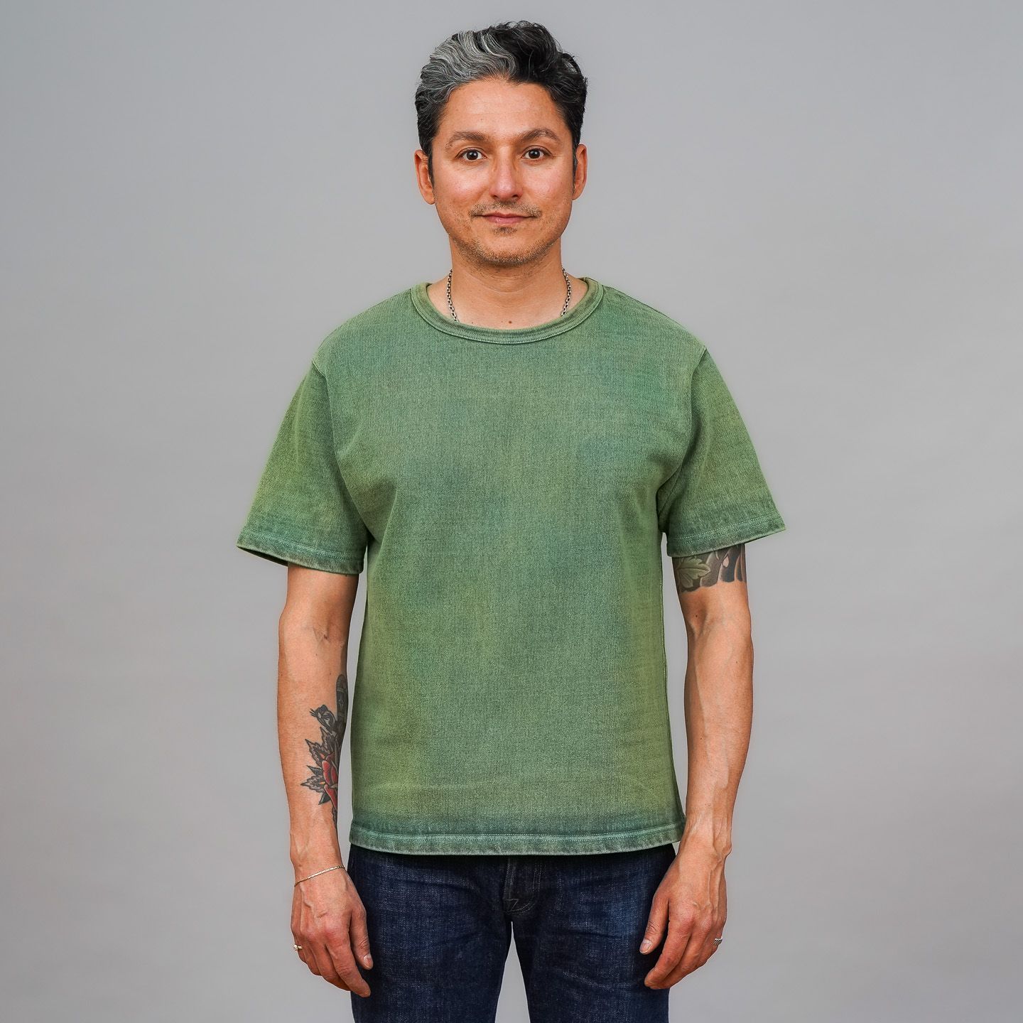 Green Extra Heavyweight T-Shirt - Samurai | Rivet & Hide