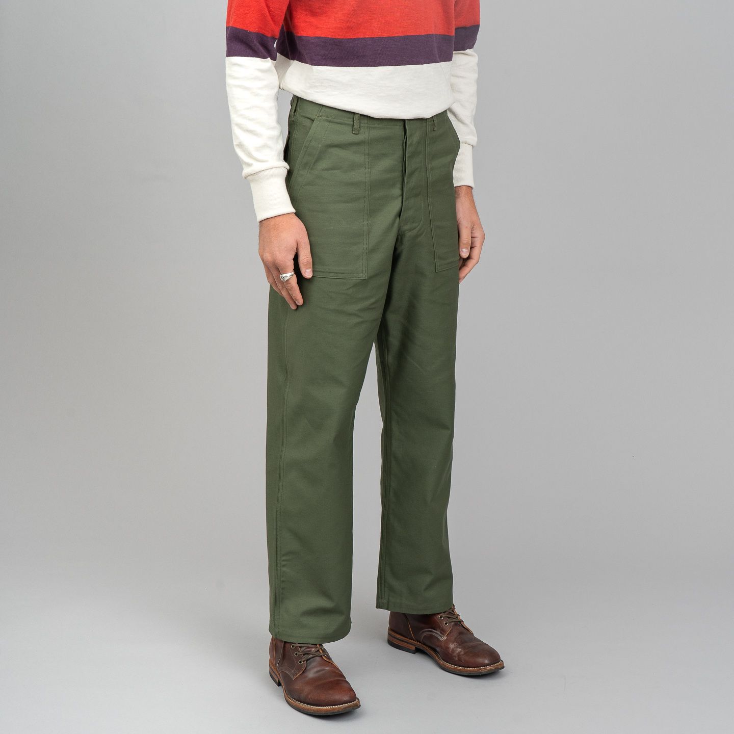 OG-107 Sateen Fatigues Olive - The Real McCoy's | R&H