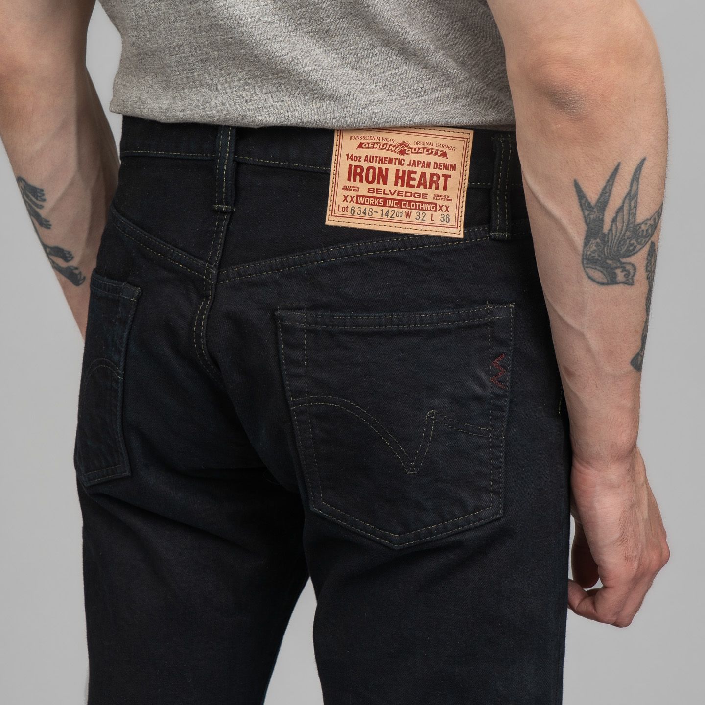 Iron Heart IH-634s-142OD 14oz Selvedge Denim Jeans - Indigo