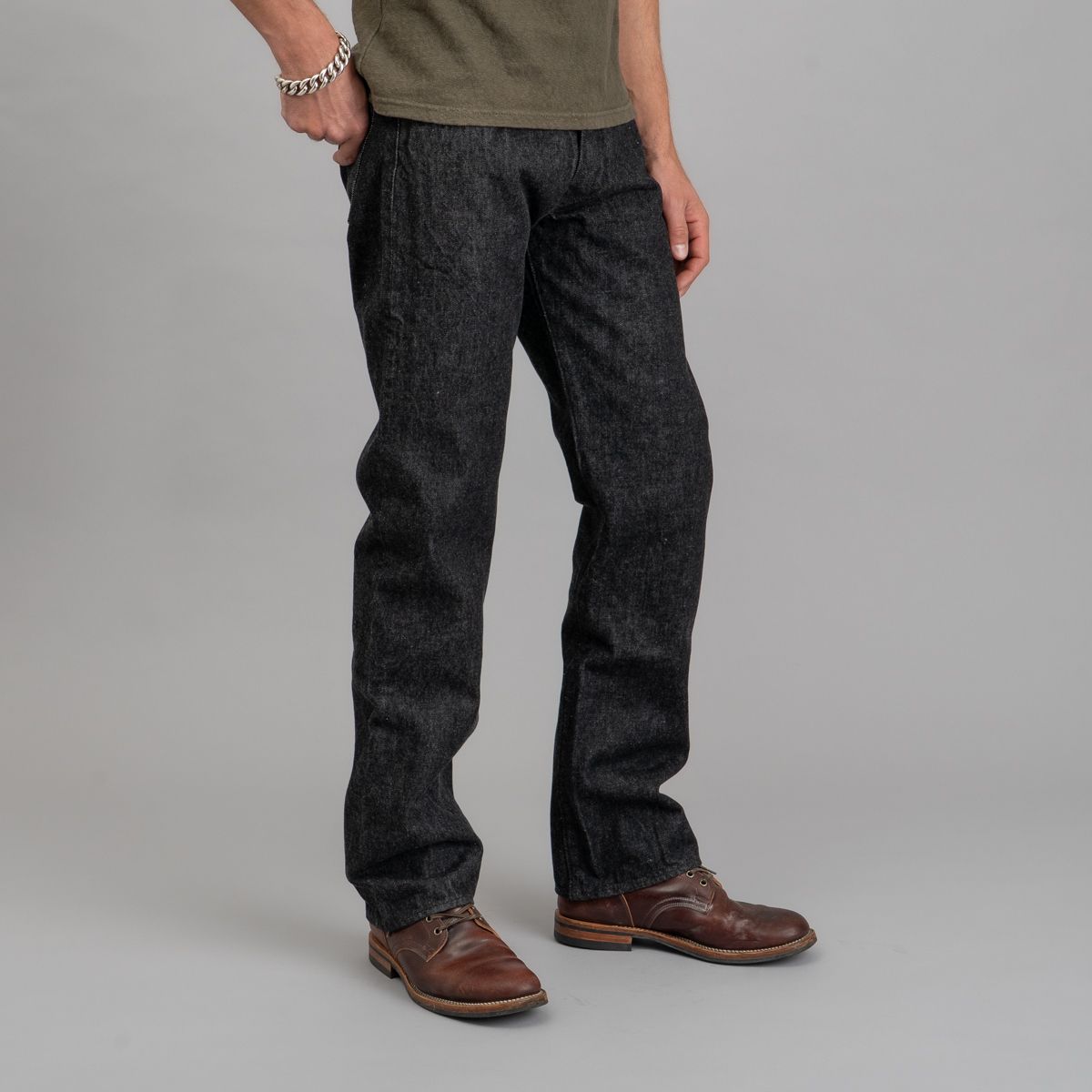 Sugar Cane 14.25oz 1947 Black Selvedge Jeans - Straight