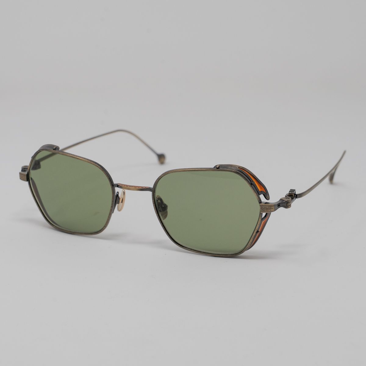 サングラス MATSUDA Matsuda - M3146.SG - antique gold sage green Matsuda M3146 - brushed gold – Mondello 1962