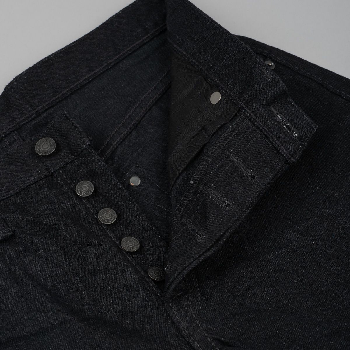 Pure Blue Japan XX-013-BK Double Black Jeans - Slim Tapered