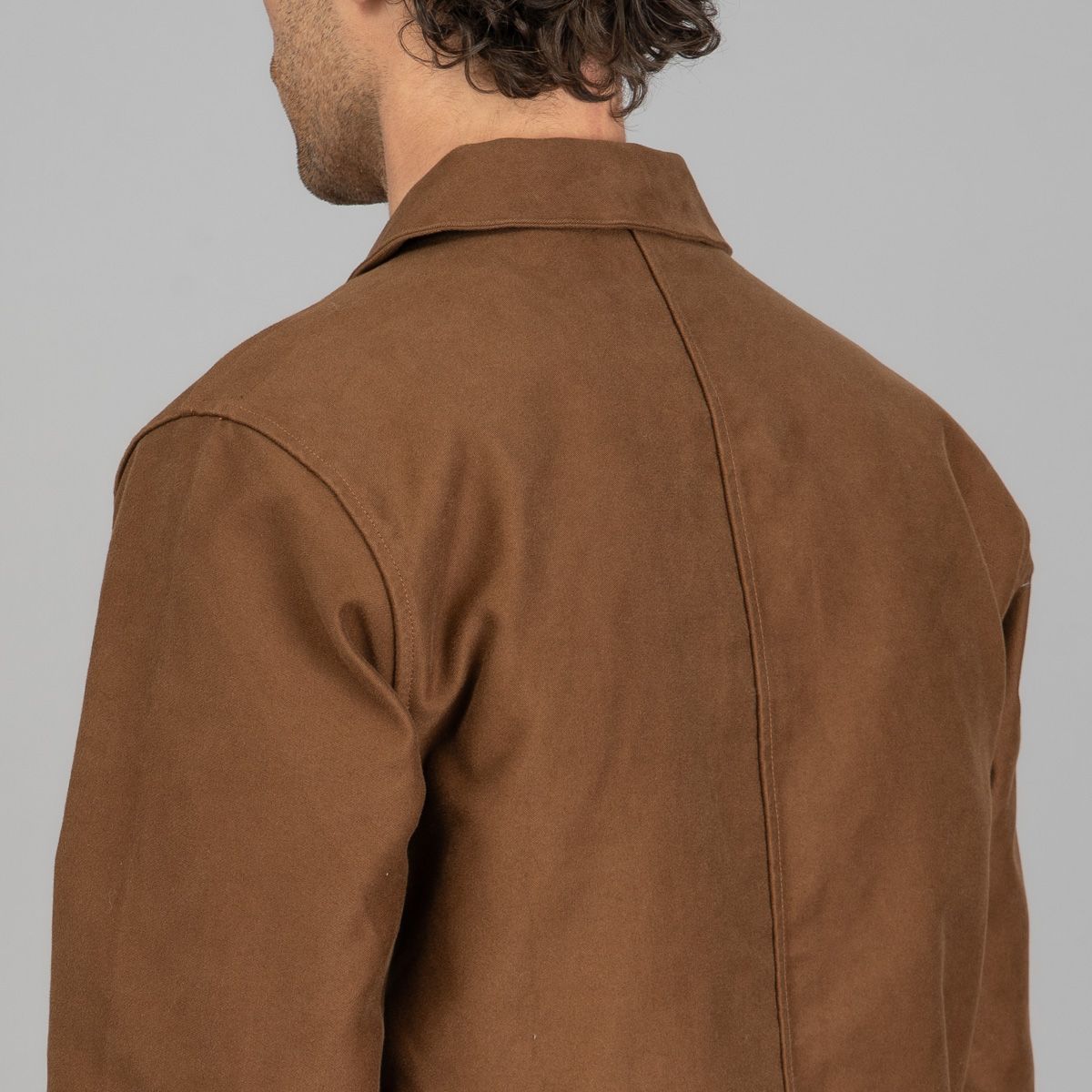ジャケット・アウター French Work JKT Moleskin Cotton Twill 3sixteen French Work Jacket - Brown Moleskin