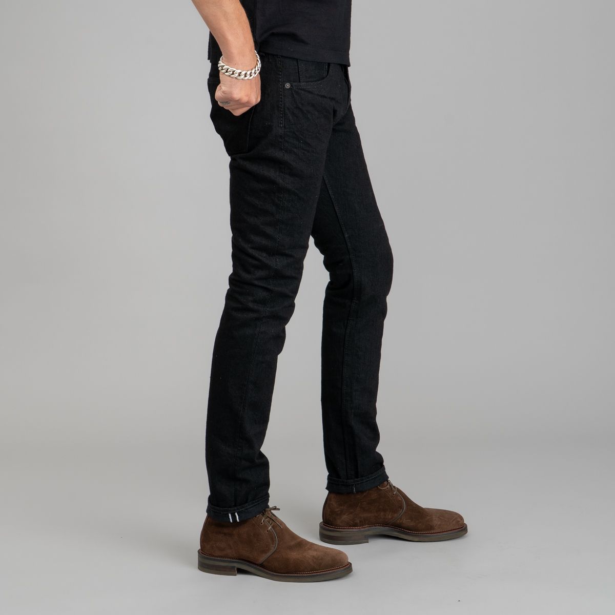 Pure Blue Japan XX-013-BK Double Black Jeans - Slim Tapered