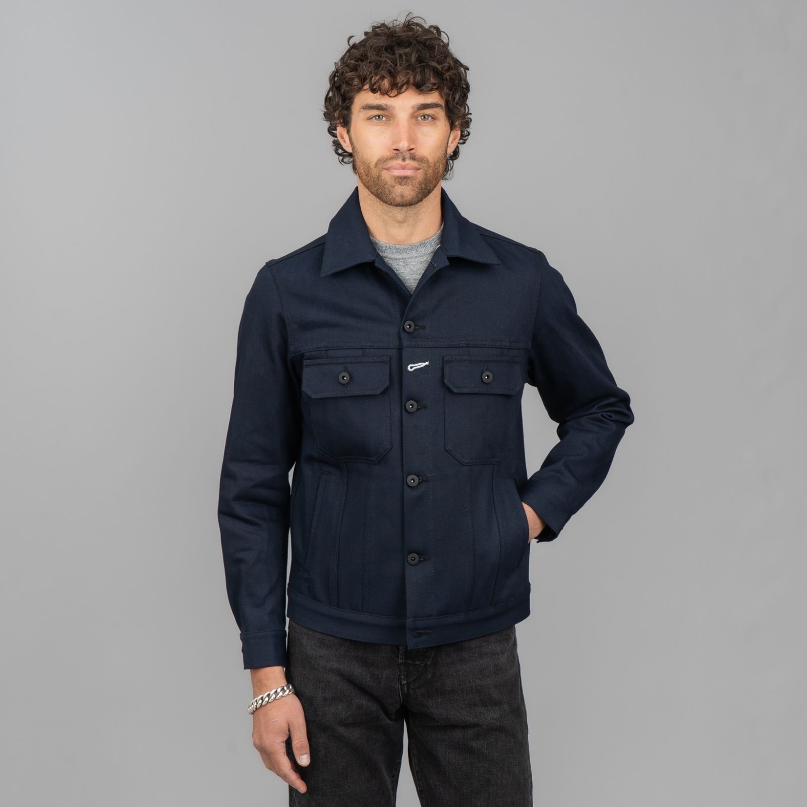 Rogue Territory Cruiser Jacket - 13.5oz Indigo/Black US Selvedge