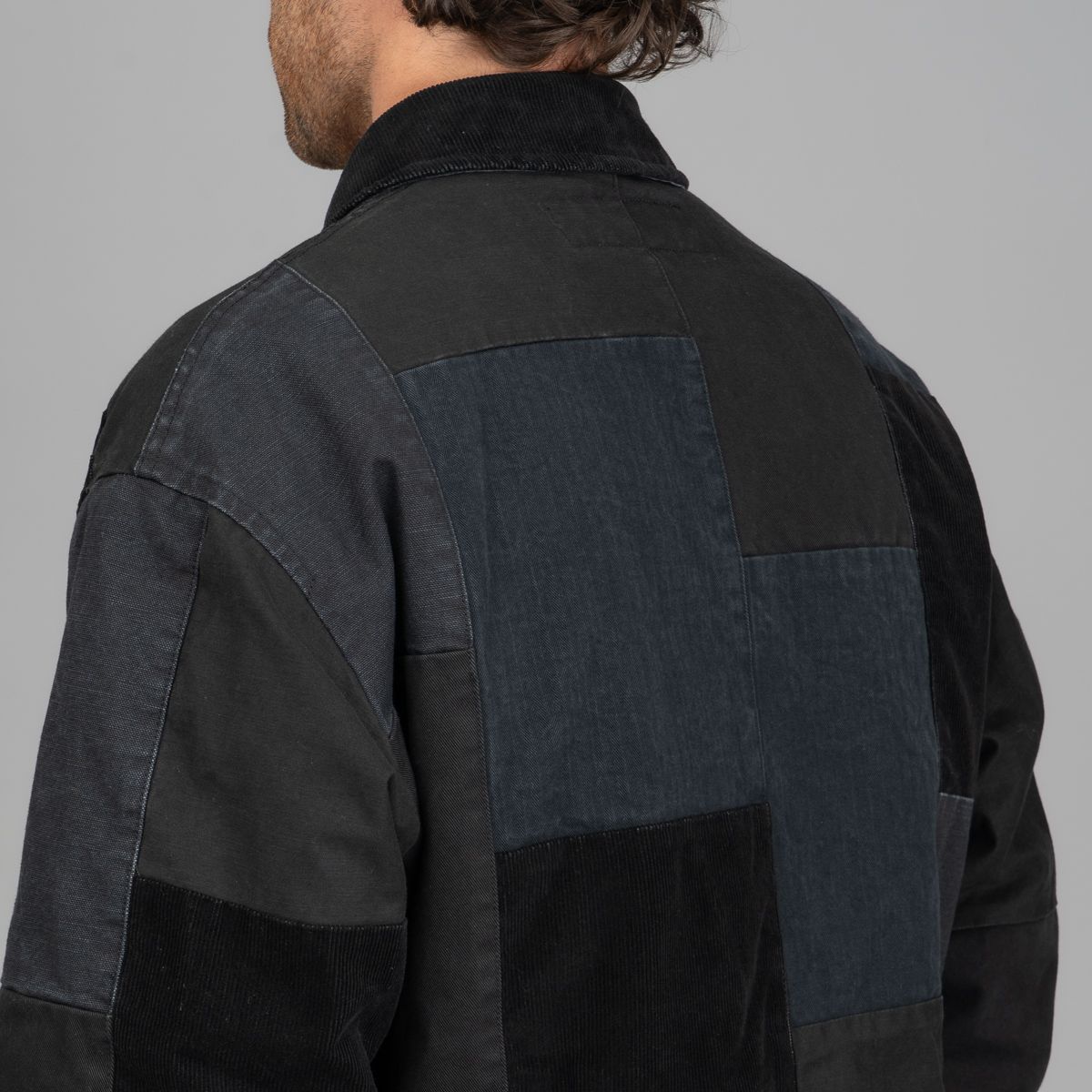 Comme des Garçons Homme Shadow Boro Bomber - Black Mélange
