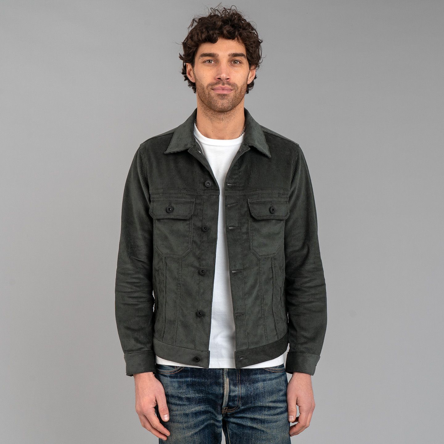 Corduroy Cruiser Jacket Grey - Rogue Territory | R&H Corduroy Cruiser Jacket Grey - Rogue Territory | R&H
