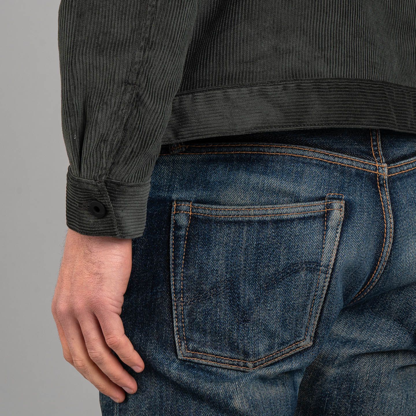 Corduroy Cruiser Jacket Grey - Rogue Territory | R&H Corduroy Cruiser Jacket Grey - Rogue Territory | R&H