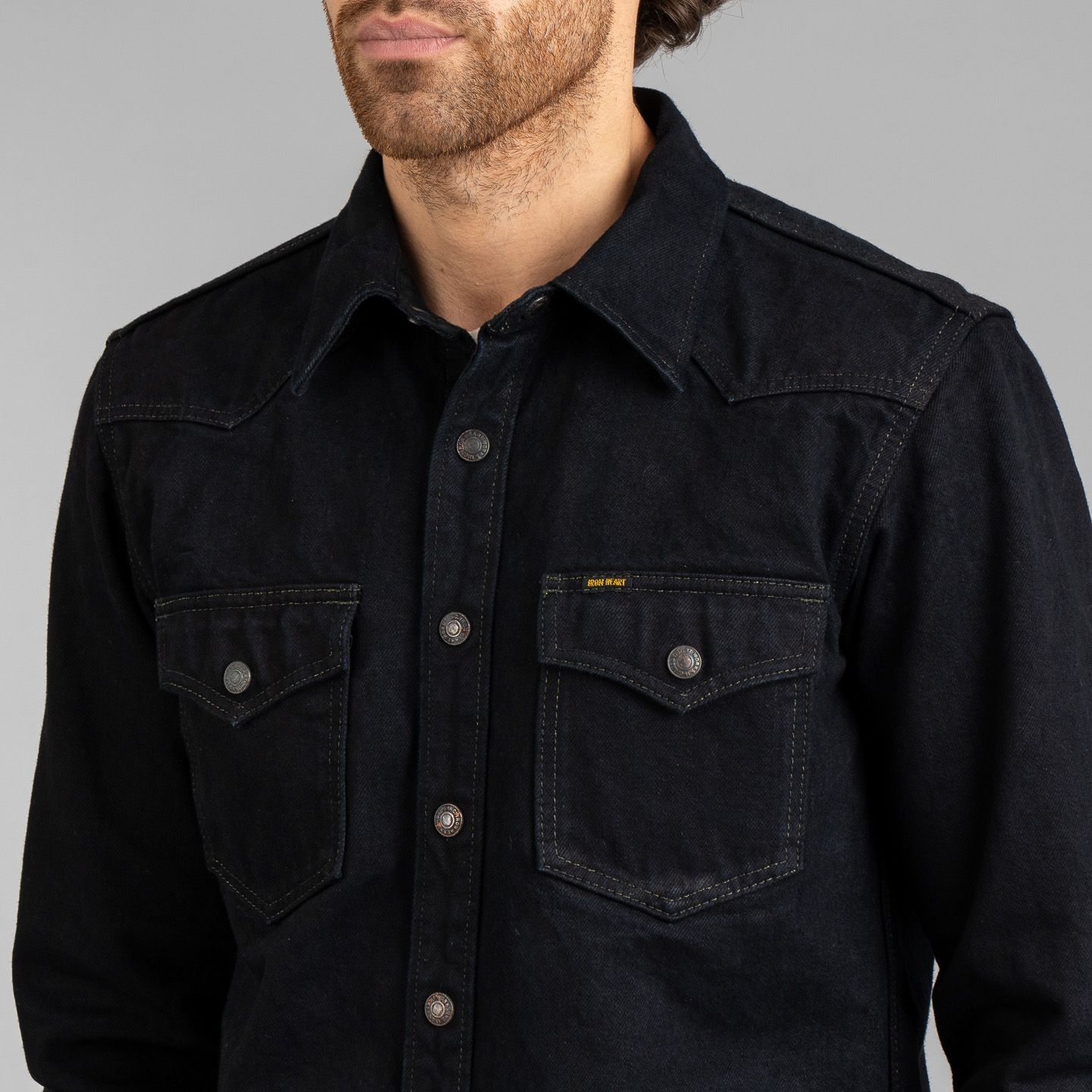 IHSH-293 Overdyed Vintage Denim CPO - Rivet & Hide