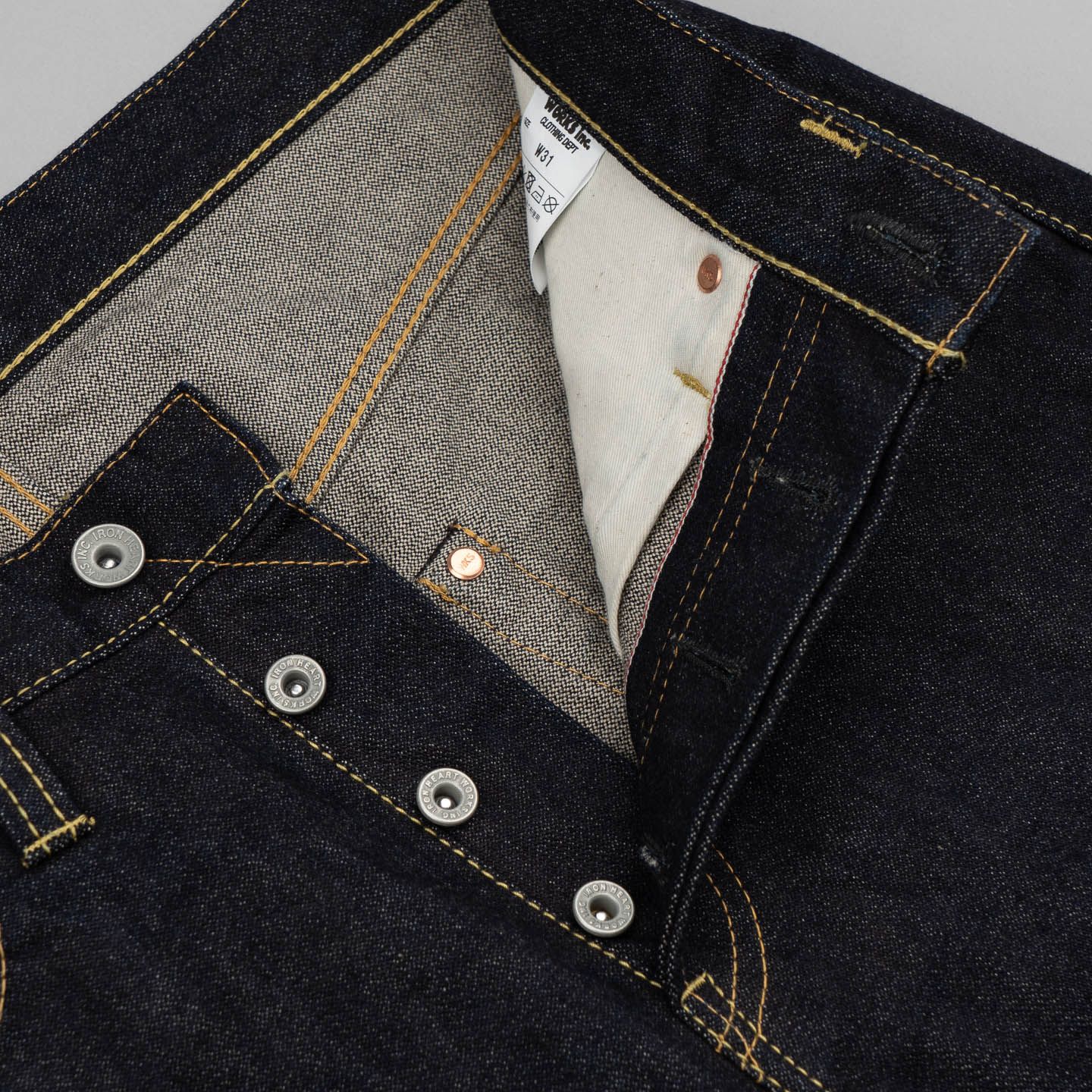 IH-555SBR-14 Super Slim Broken Twill Jeans - Iron Heart I R&H