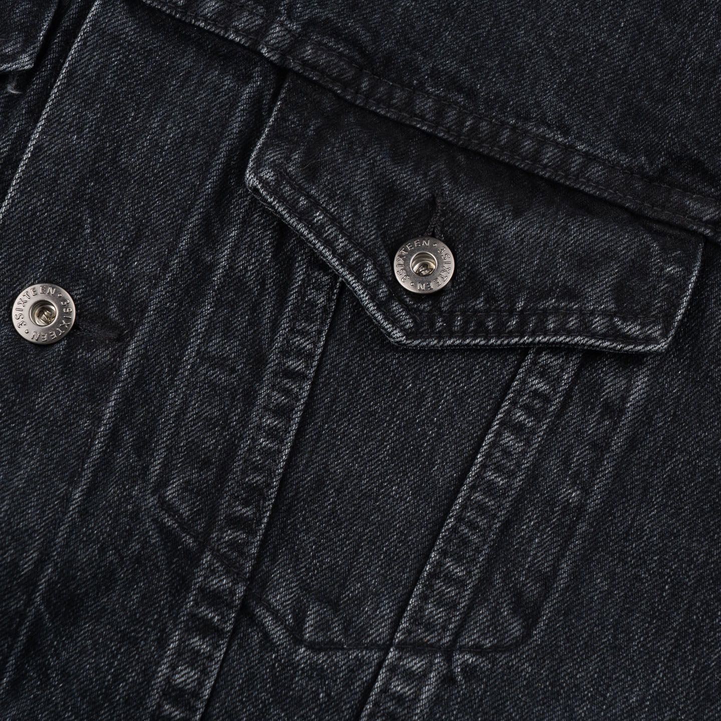 Stonewashed Black Type III Denim Jacket - 3sixteen | R&H Stonewashed Black Type III Denim Jacket - 3sixteen | R&H