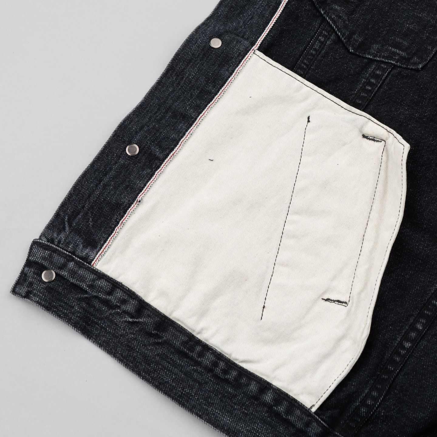 Stonewashed Black Type III Denim Jacket - 3sixteen | R&H Stonewashed Black Type III Denim Jacket - 3sixteen | R&H