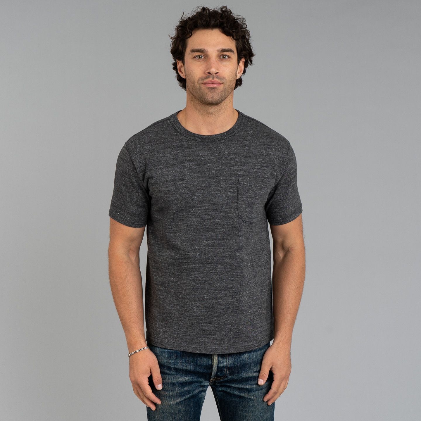 SUVIN GOLD Tシャツ BLACK XL Momotaro Suvin Gold GTB L/S Tee (Black) - Okayama Denim