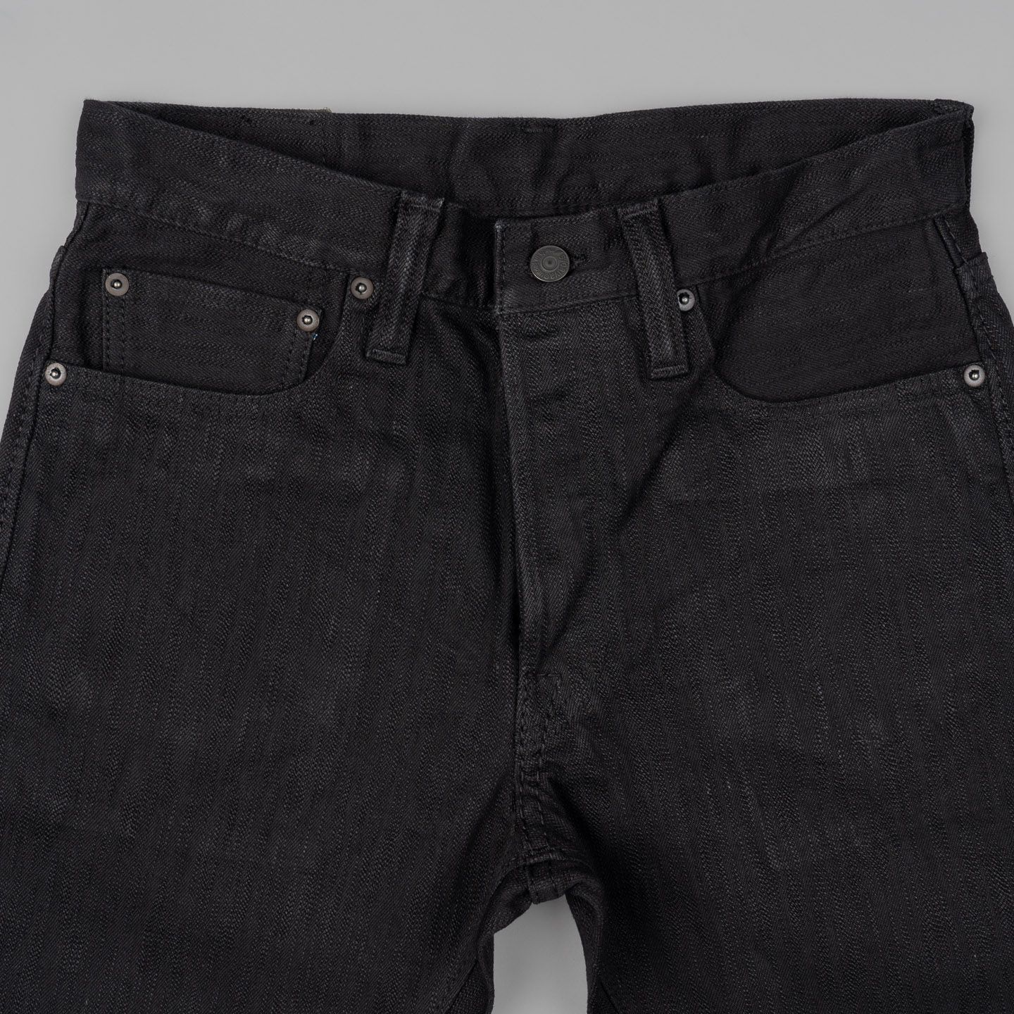 【Anyone more】Setsu black blue raw denim wide pants 13oz Extra Slub Stretch Selvedge Jeans Black – Pure Blue Japan