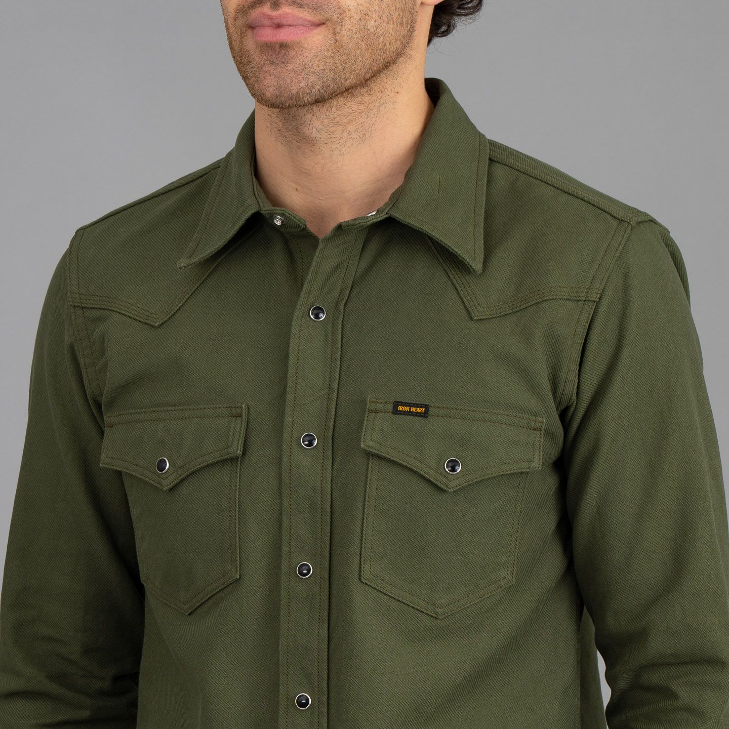 Iron Heart 235-OLV - Western - 13oz Military Serge Twill