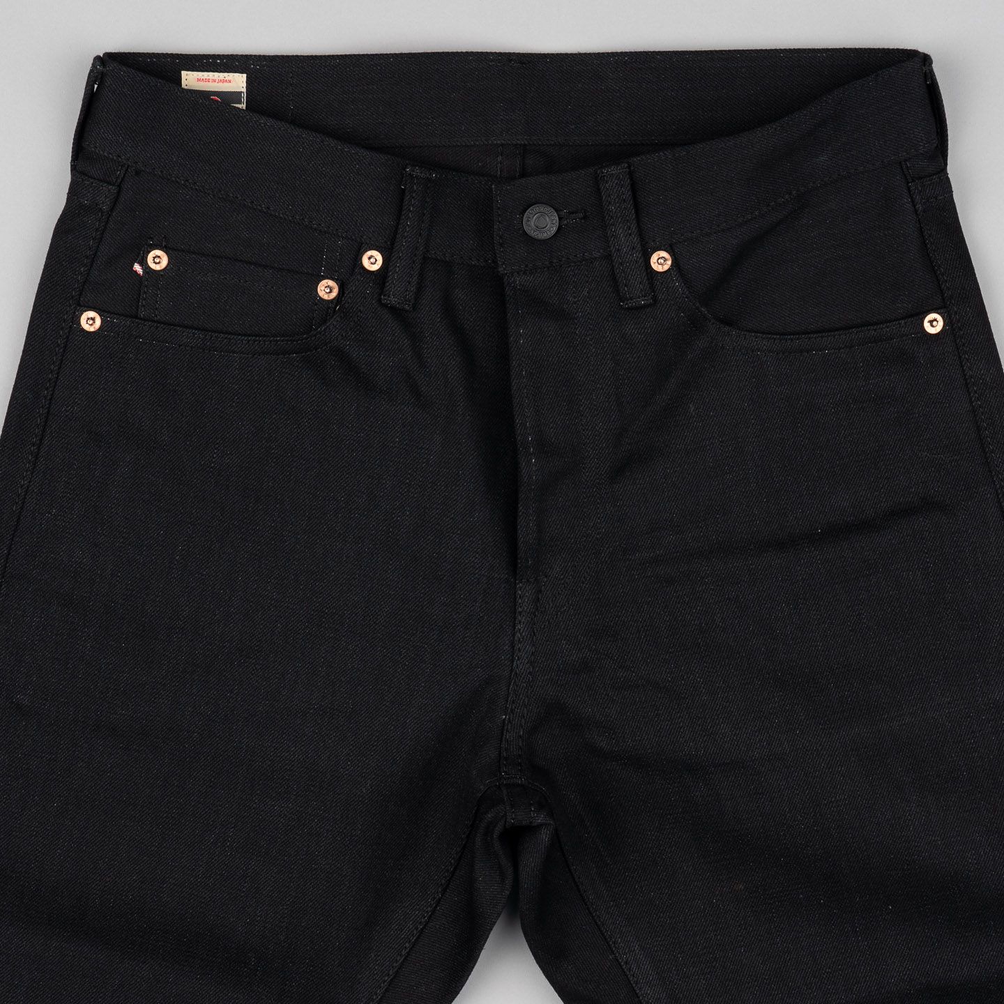 Momotaro R0605-B 15.7oz Black Jeans - Relaxed Tapered