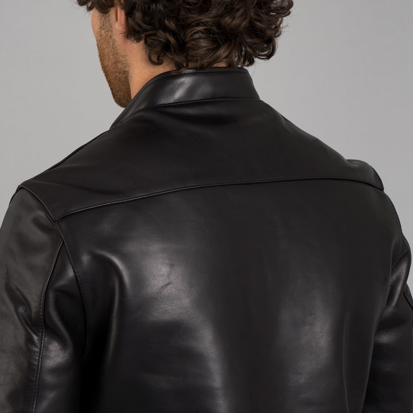 Horsehide Café Racer Black - The Flat Head | Rivet & Hide Horsehide Café Racer Black - The Flat Head | Rivet & Hide