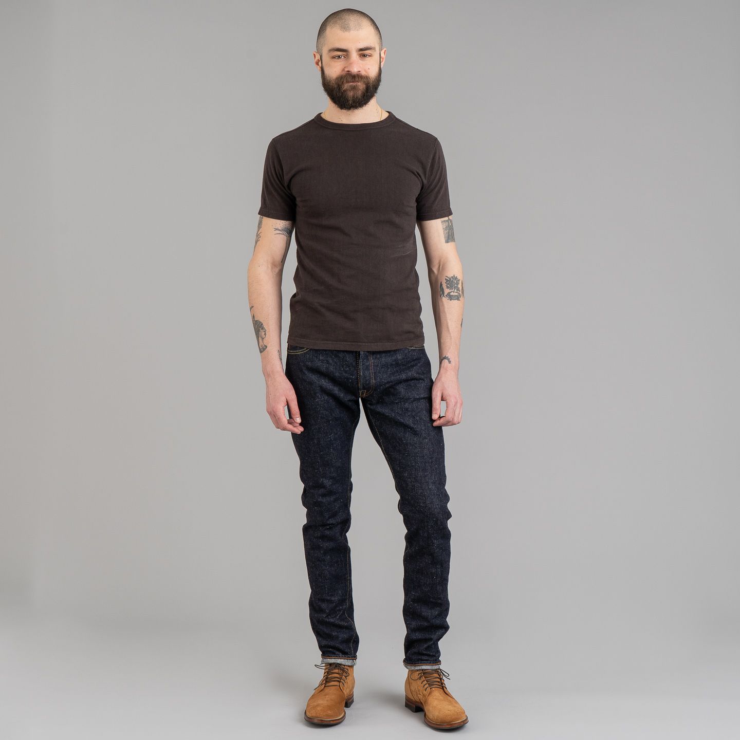 SLB-019 Slub Denim Relaxed Tapers - Pure Blue Japan | R&H