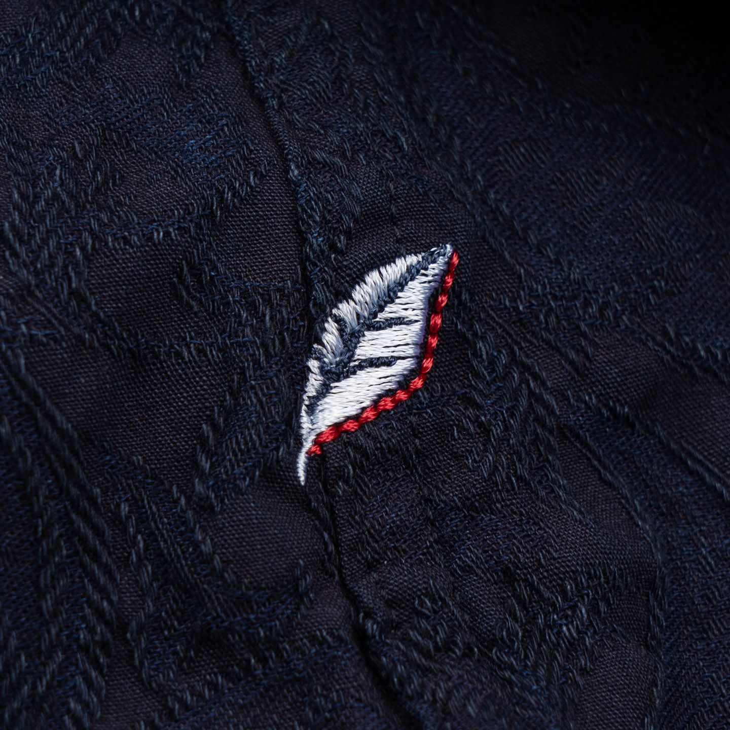 L/S Jacquard Paisley Shirt Indigo - Pure Blue Japan | R&H