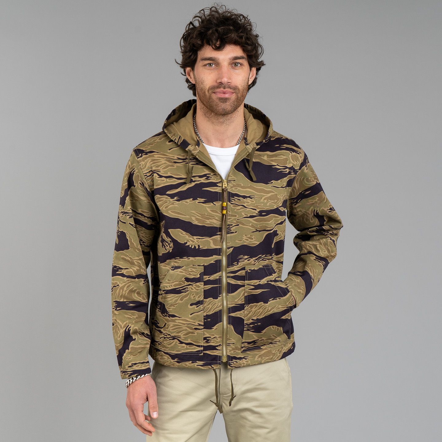 TIGER CAMOUFLAGE PARKA /GOLDTONE リアルマッコイ MJ24004_KHK_PI_4884_path2404.