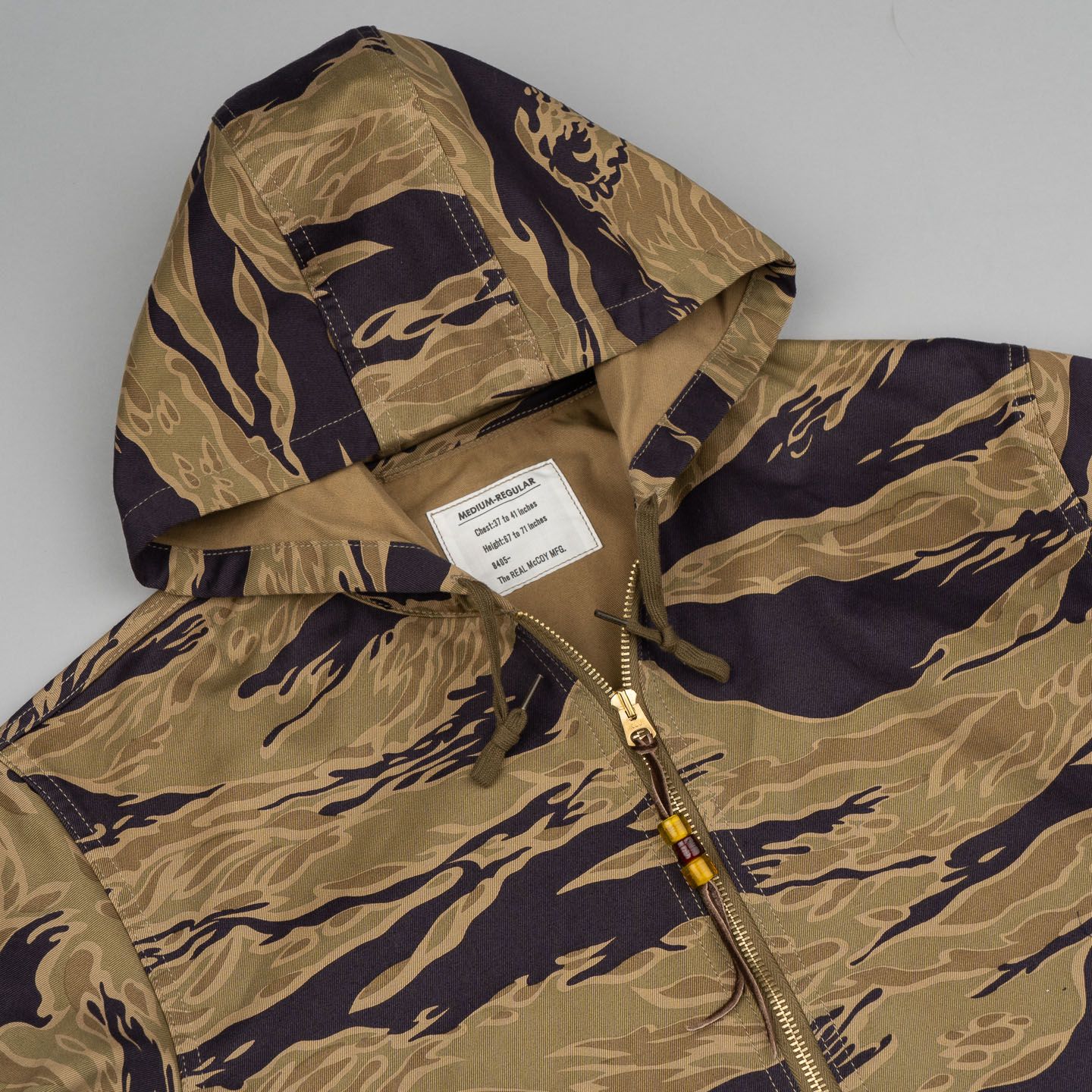The Real McCoy's Tiger Camouflage Parka - Khaki